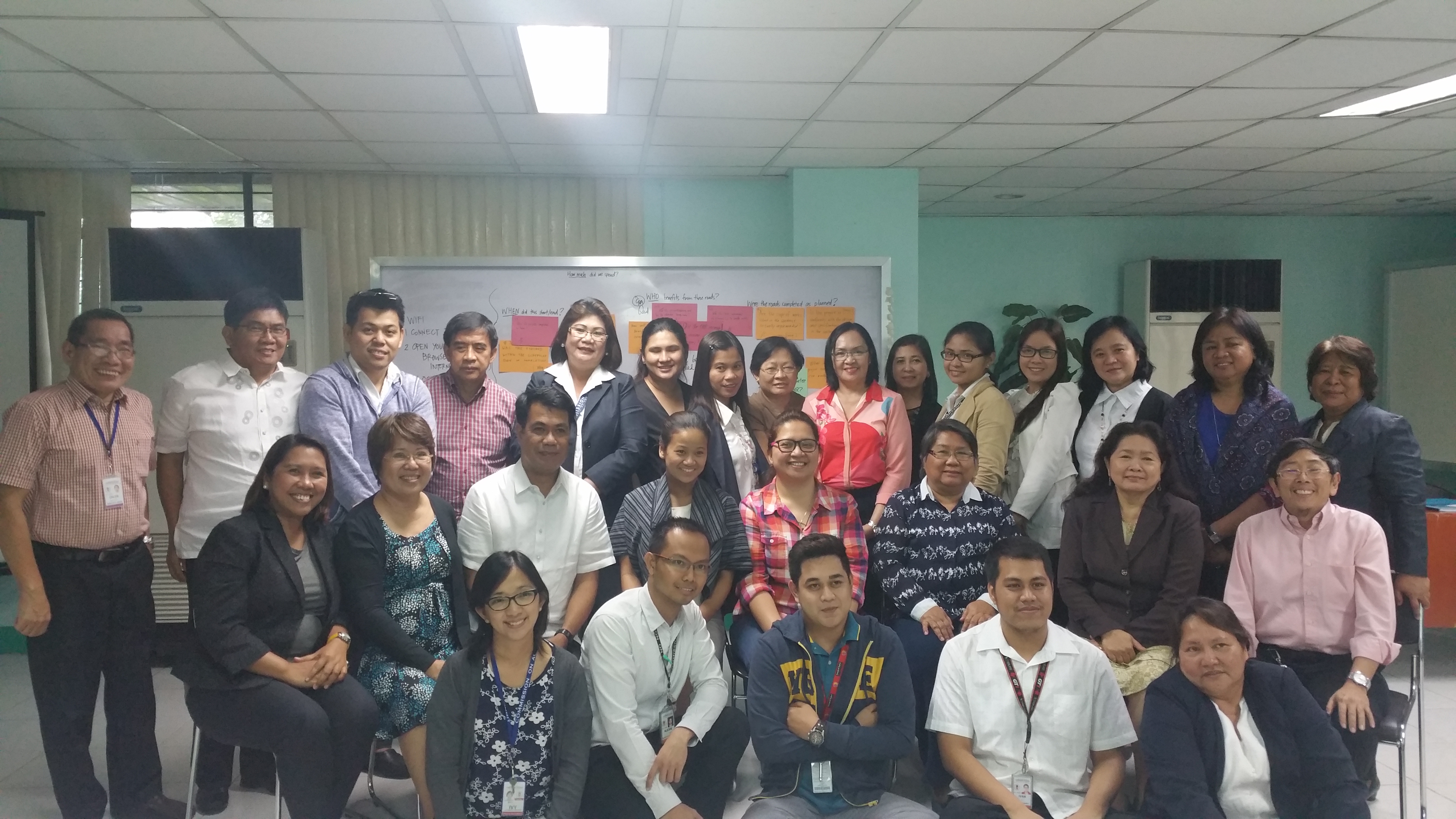 Training participants, organizers and resource persons.